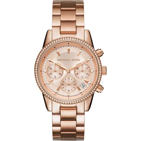 michael kors gouden dameshorloge|Michael Kors rose gold.